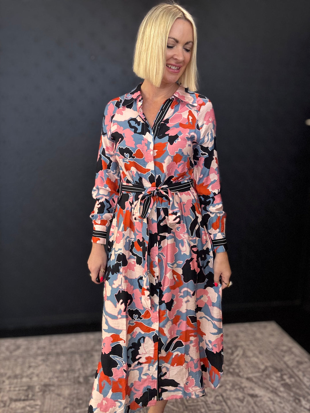 On The Shirt Dress - Neopolitan