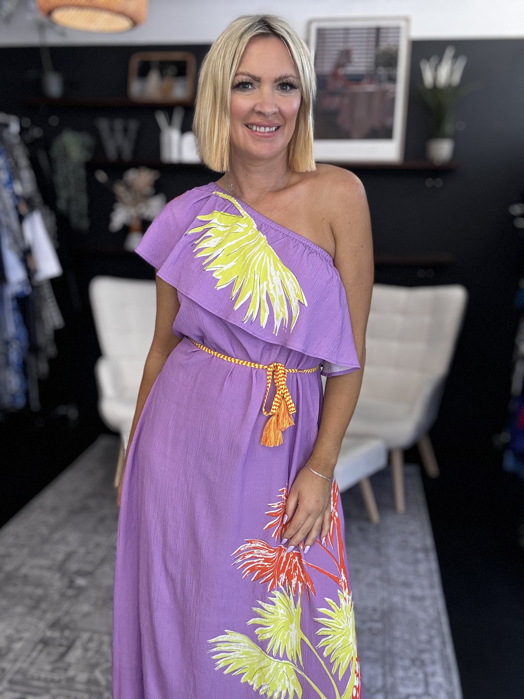 Lilac Flower Dress Size 12