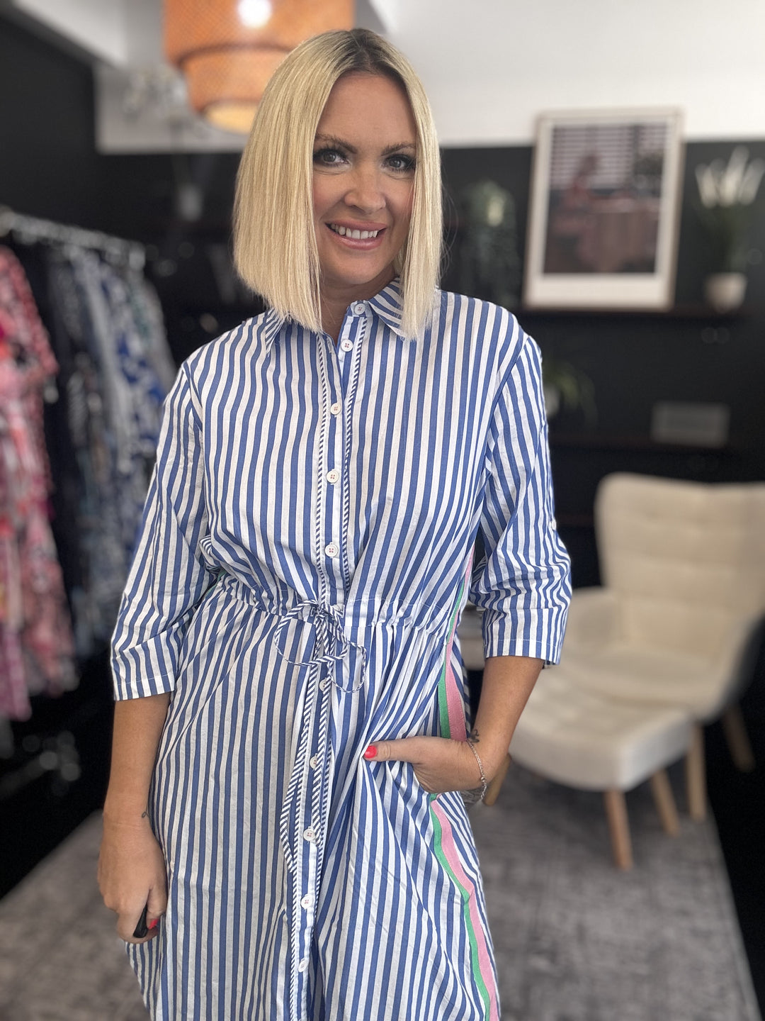 Summer Stripe Dress Size 10/12