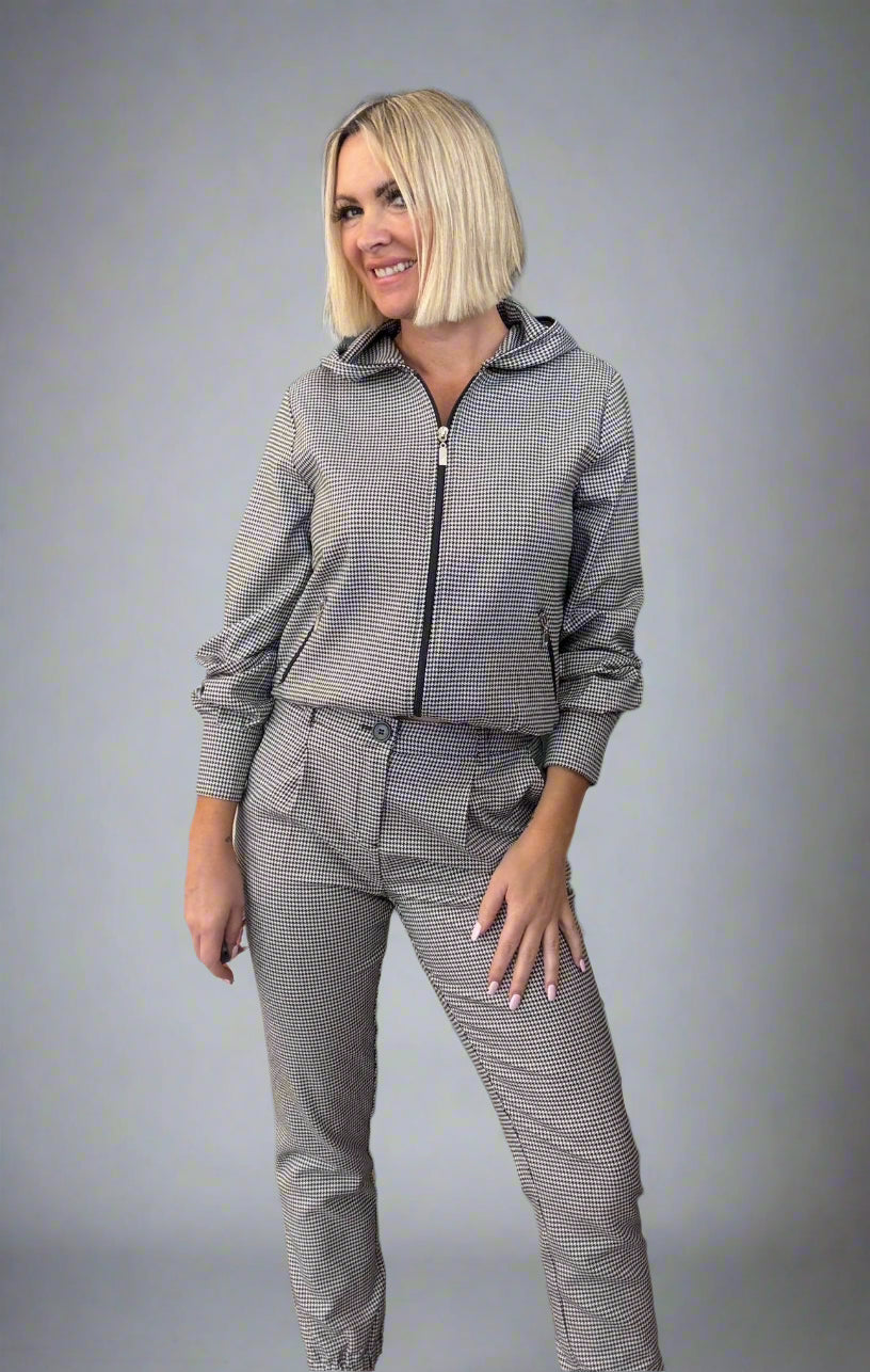 Schwarz Business Trouser - Houndstooth