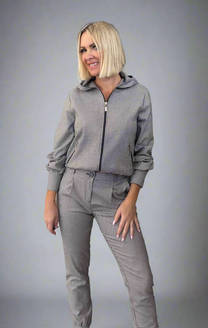 Schwarz Business Trouser - Houndstooth