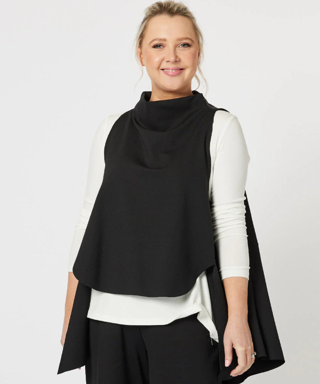 Cameron Layer Top - Black Size 16