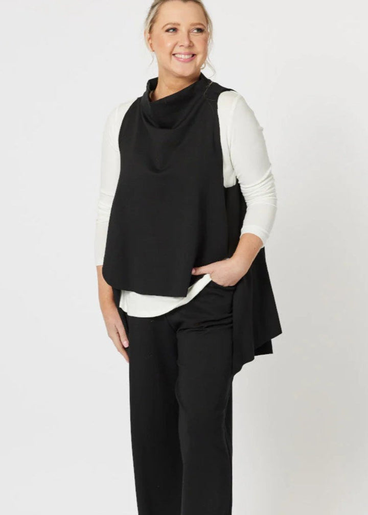 Cameron Layer Top - Black Size 16