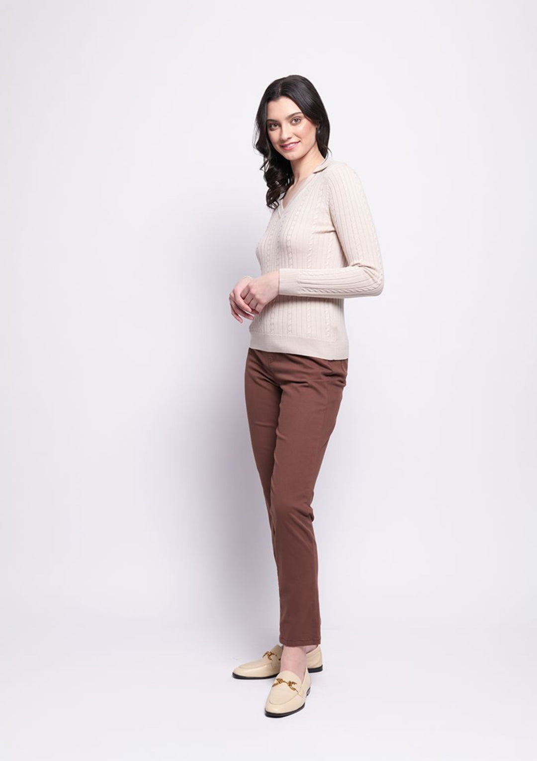 Holey Moley Trouser - Sepia