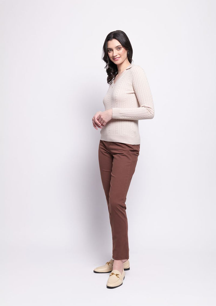 Holey Moley Trouser - Sepia