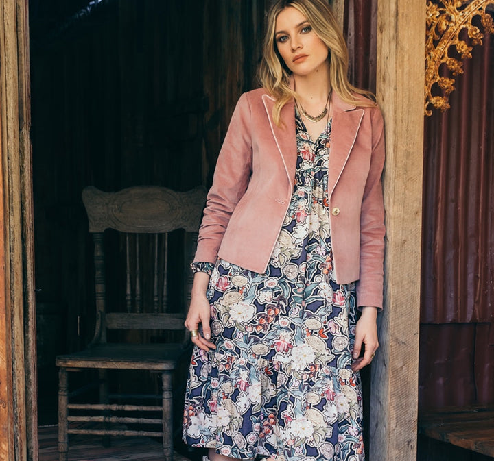 Legacy Dress - Blue Multi Size 18