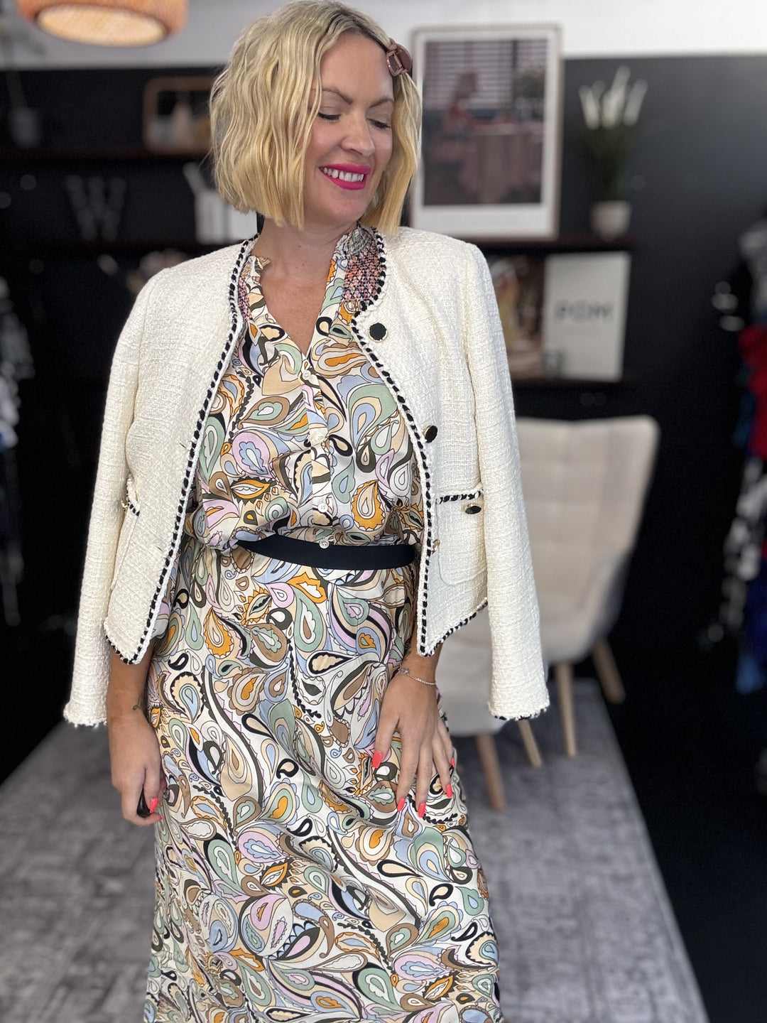 Detta Arzu Blouse  - Smoke Green Size 10