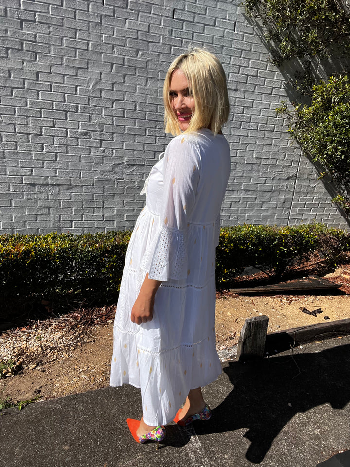 Hana Dress - Gold Thread Size S