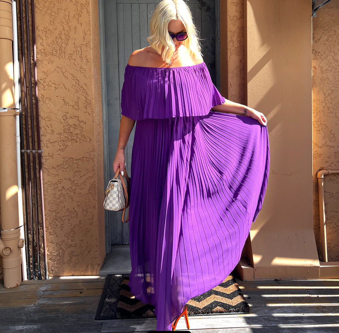 Hero Chiffon  Pleat Dress 242926 Size 10