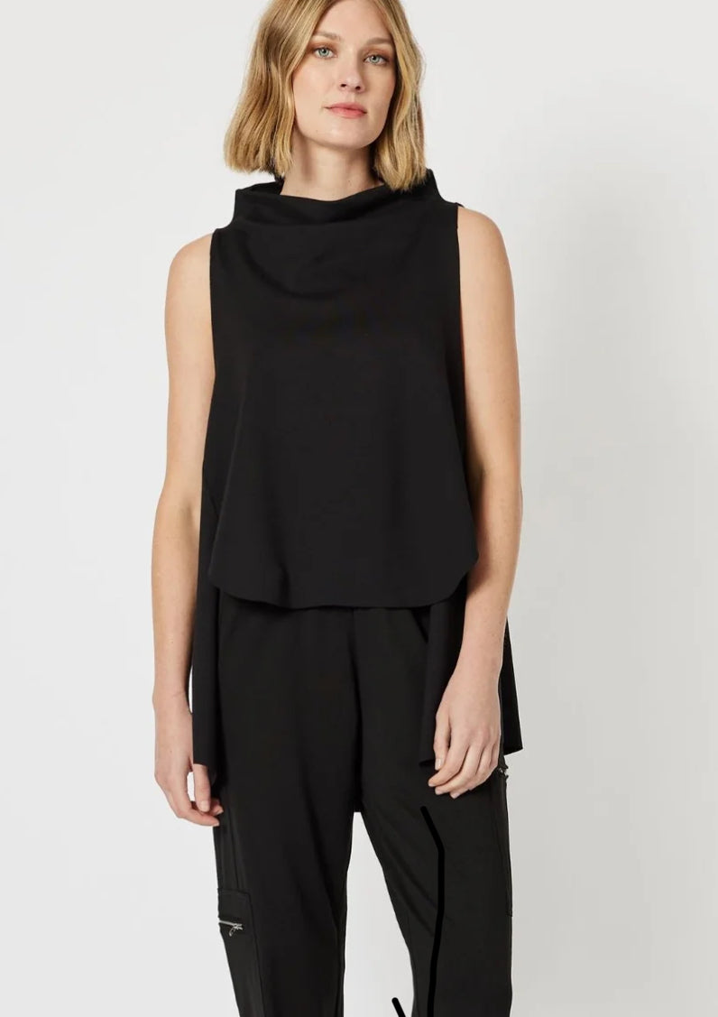 Cameron Layer Top - Black Size 16
