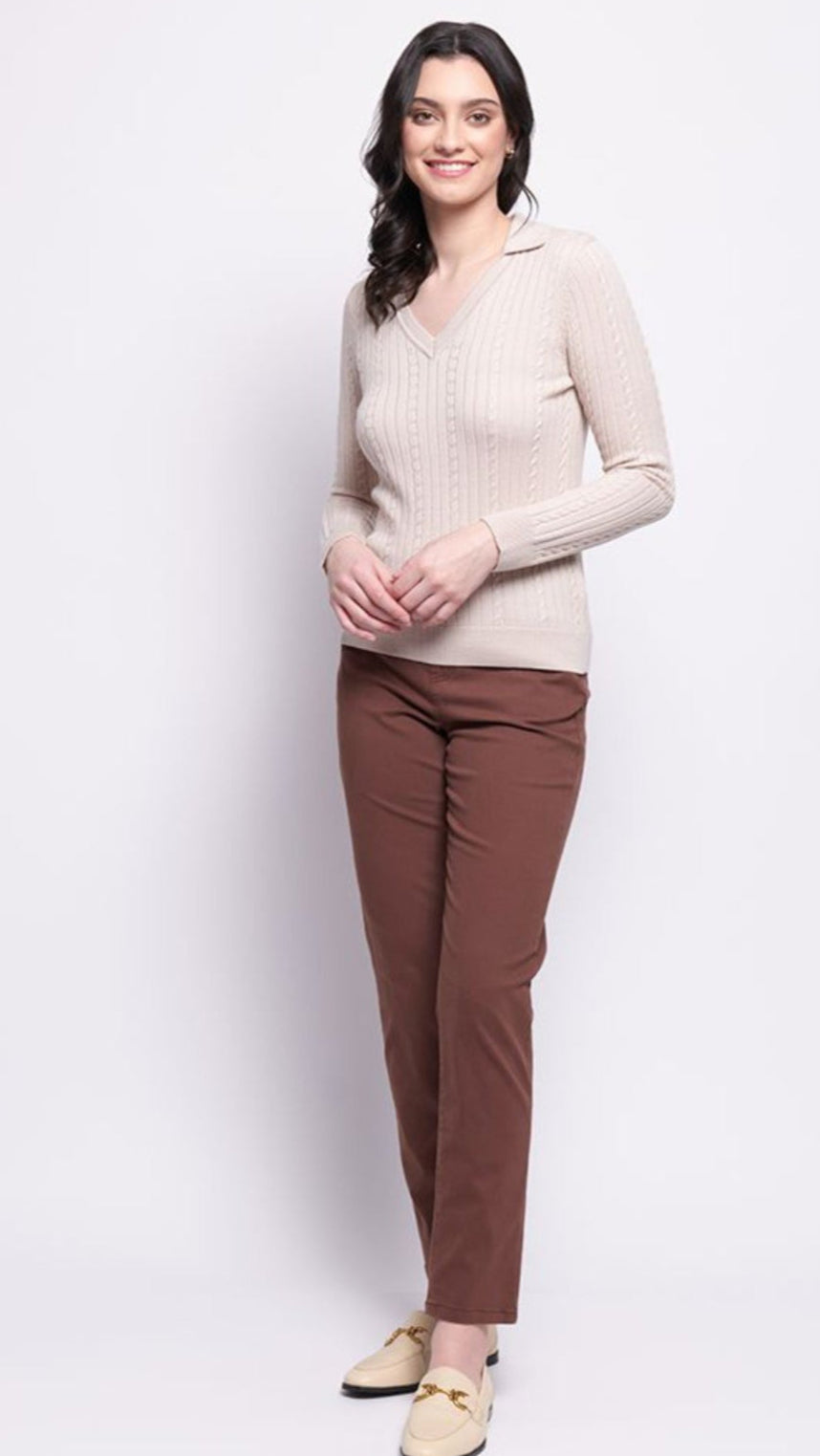 Holey Moley Trouser - Sepia