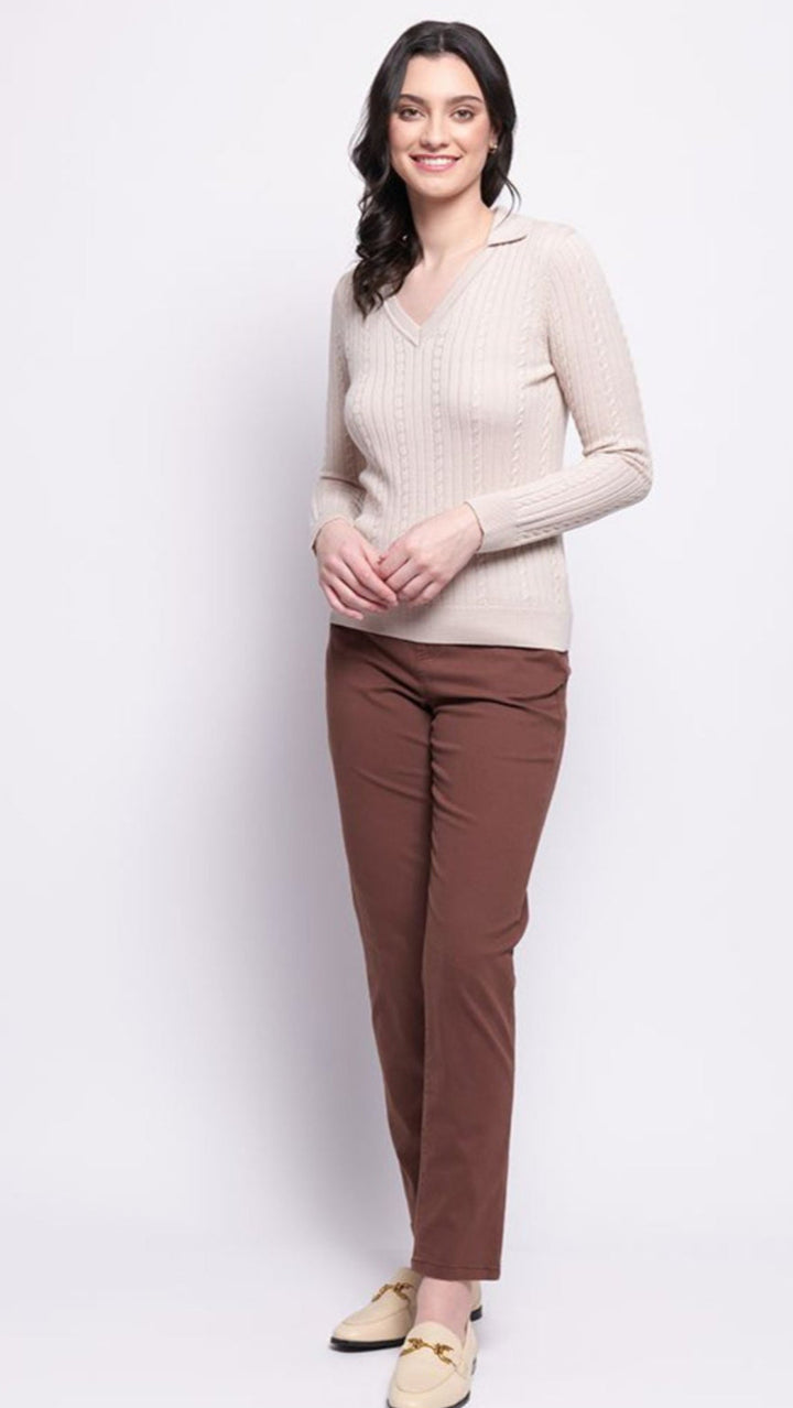 Holey Moley Trouser - Sepia