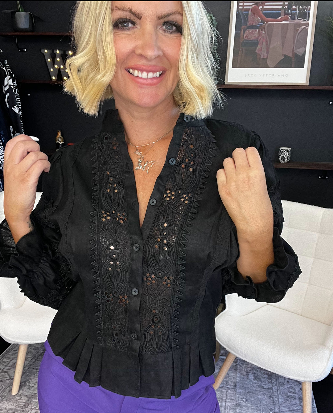 Lace Age Blouse - Coop Size M