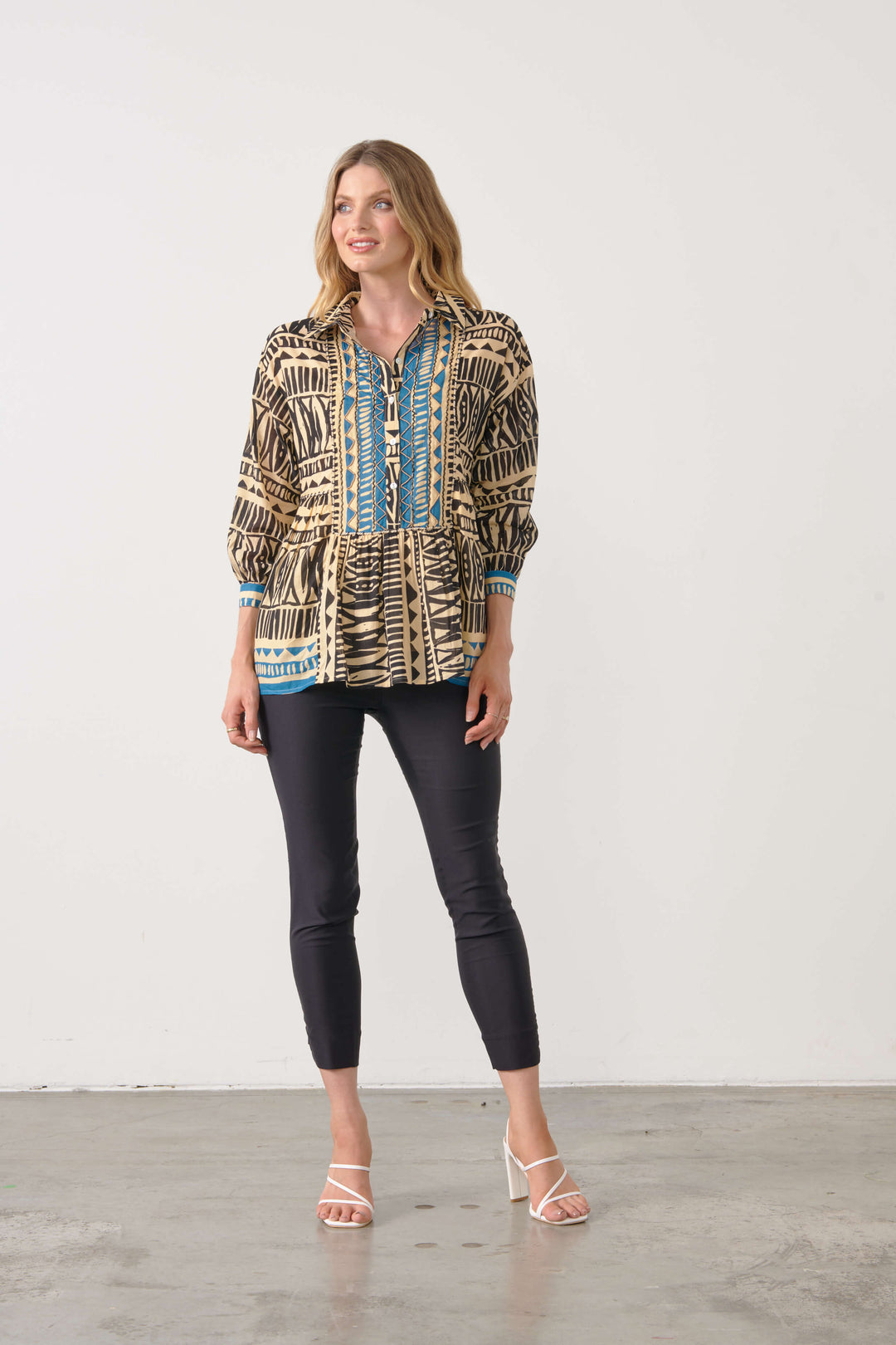 Beadwork Blouse Size L