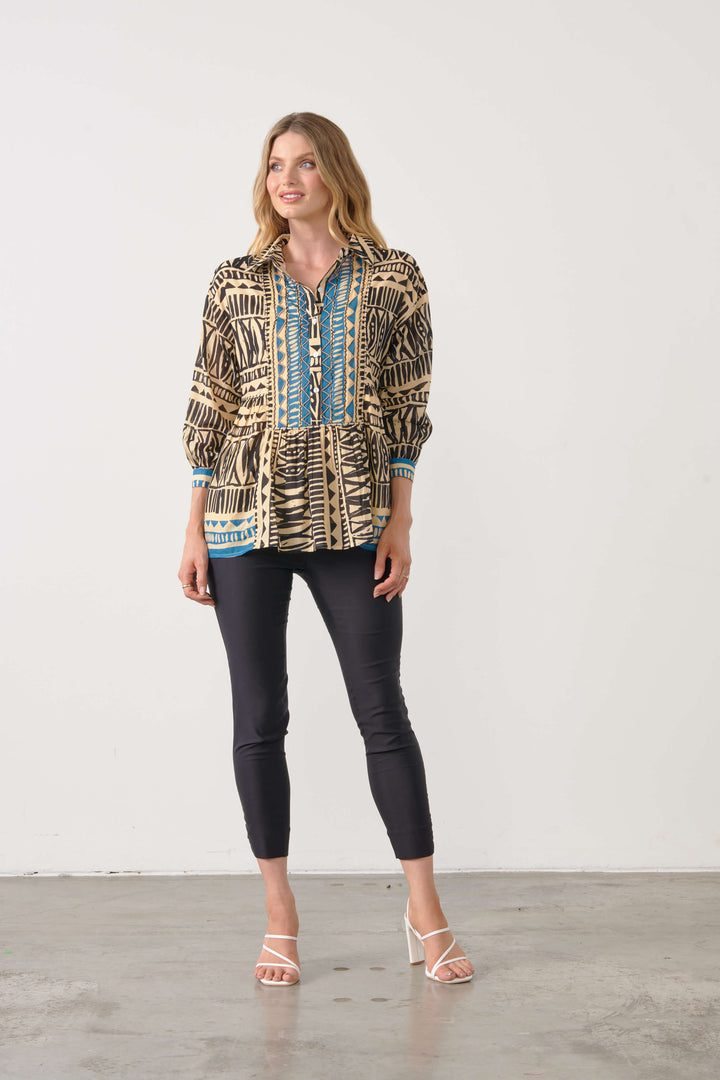 Beadwork Blouse Size L