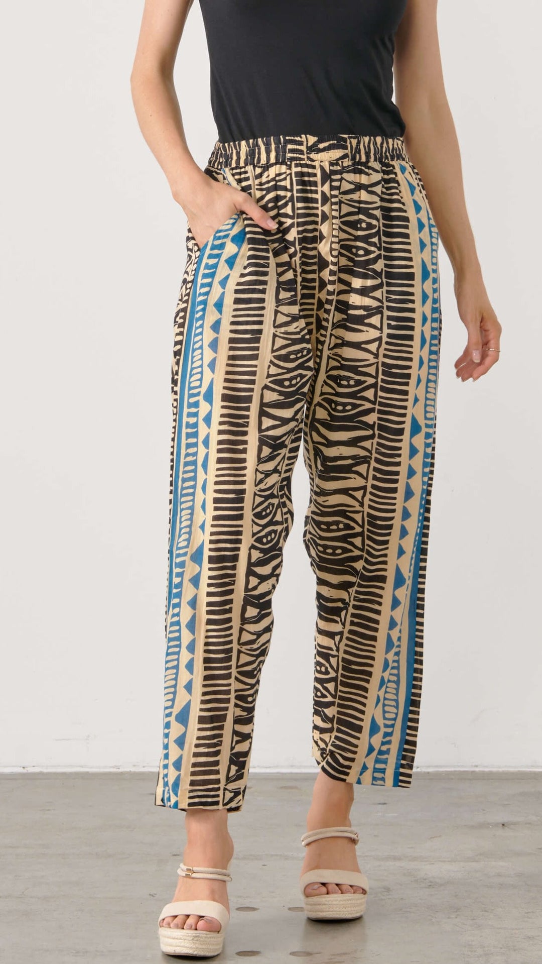 Printed Pants With Pockets Size 10
