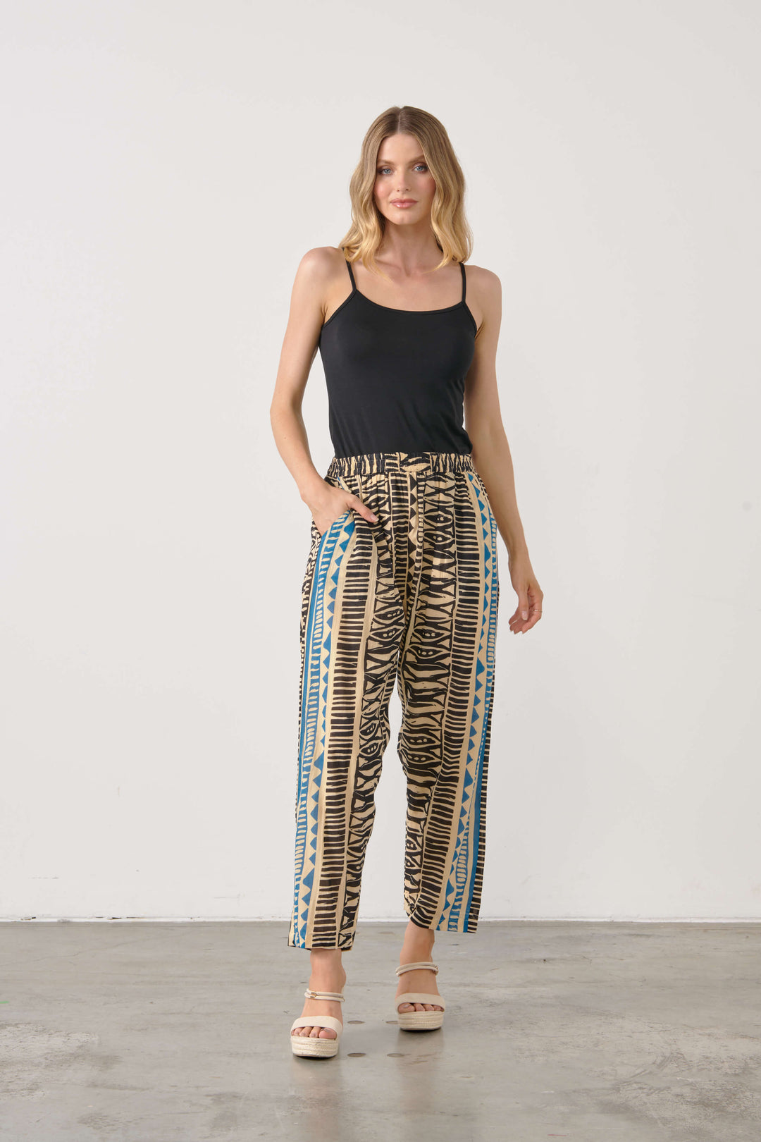 Printed Pants With Pockets Size 10