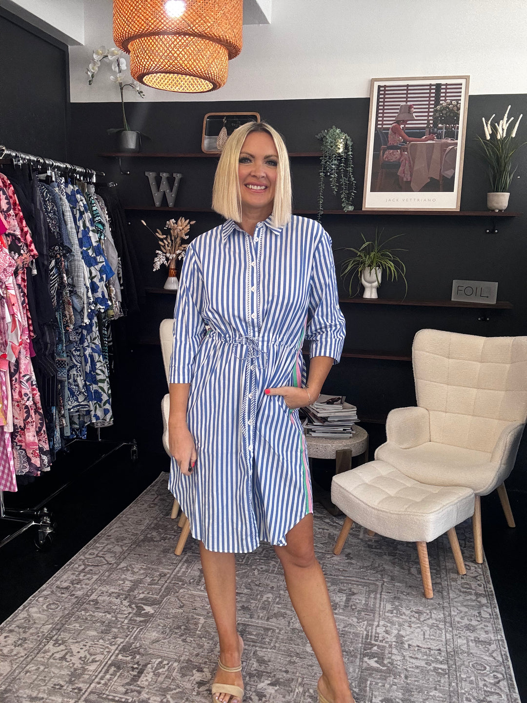 Summer Stripe Dress Size 10/12