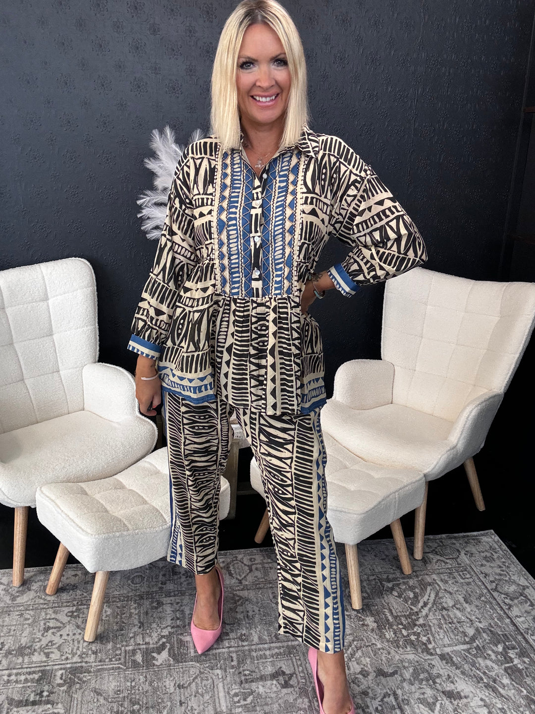 Beadwork Blouse Size L