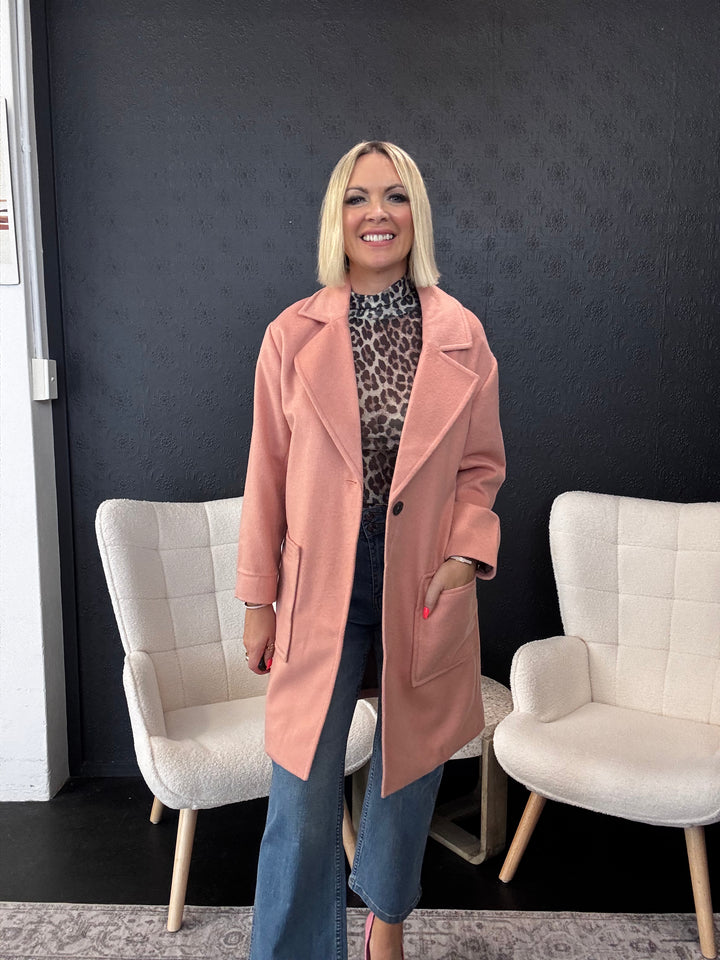 Polly Coat - Pink Salt