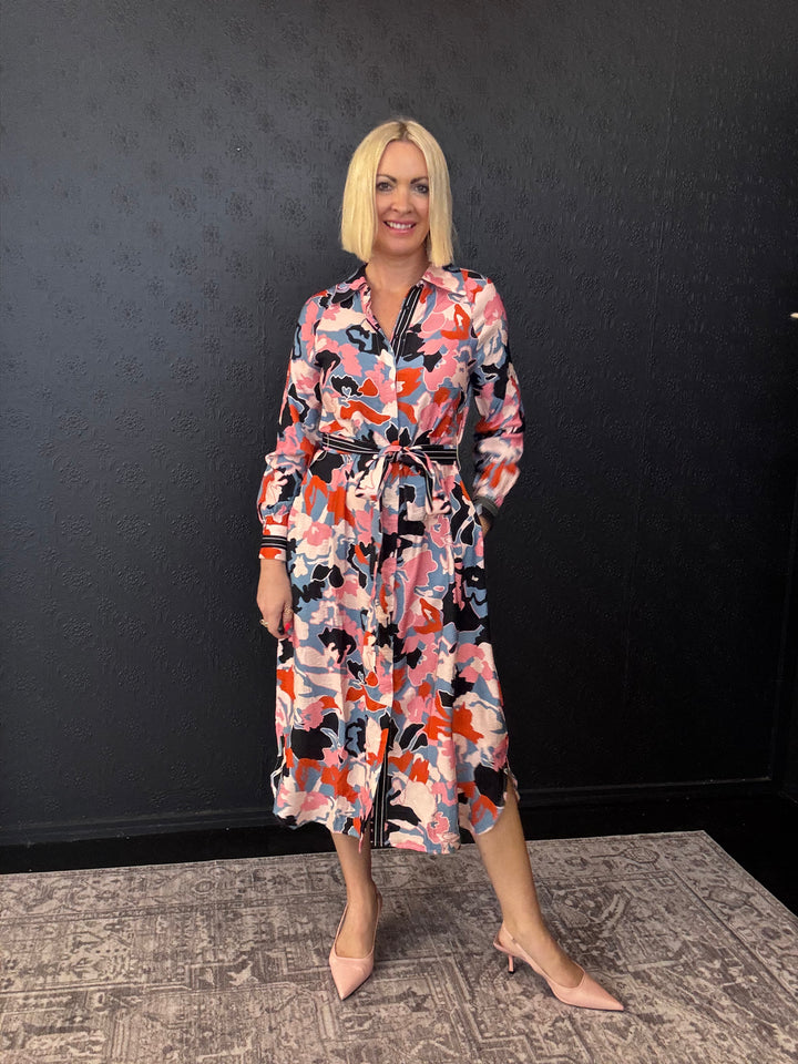 On The Shirt Dress - Neopolitan