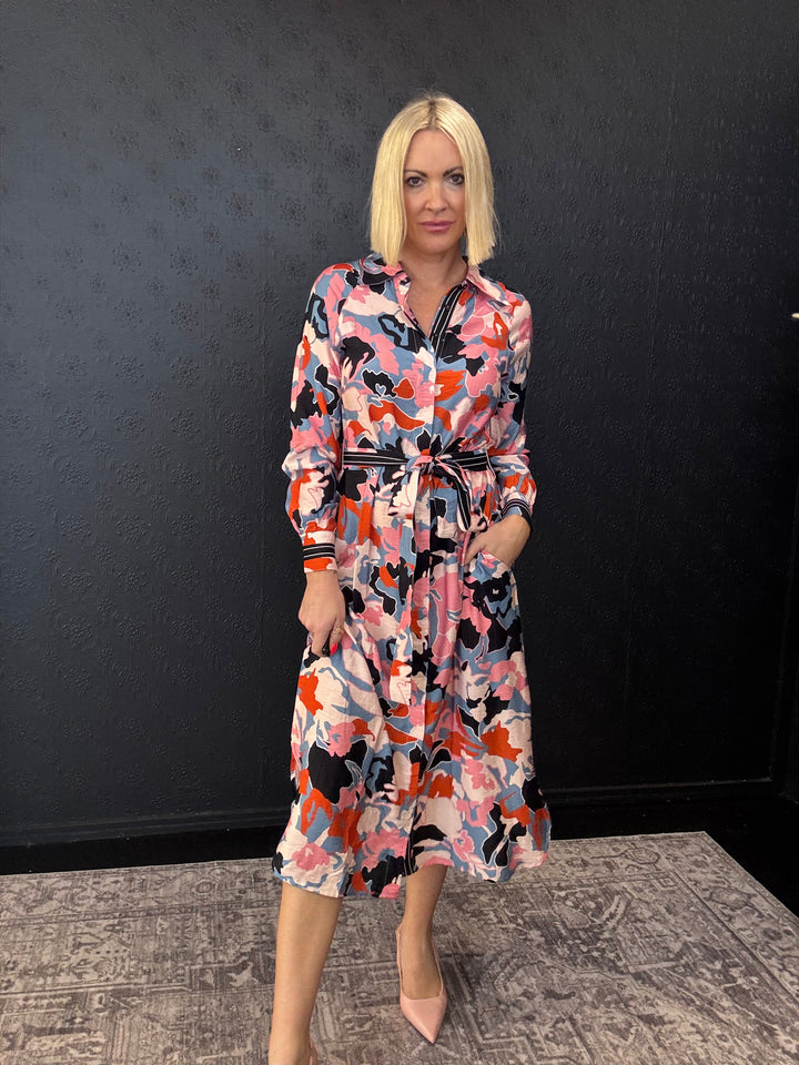 On The Shirt Dress - Neopolitan