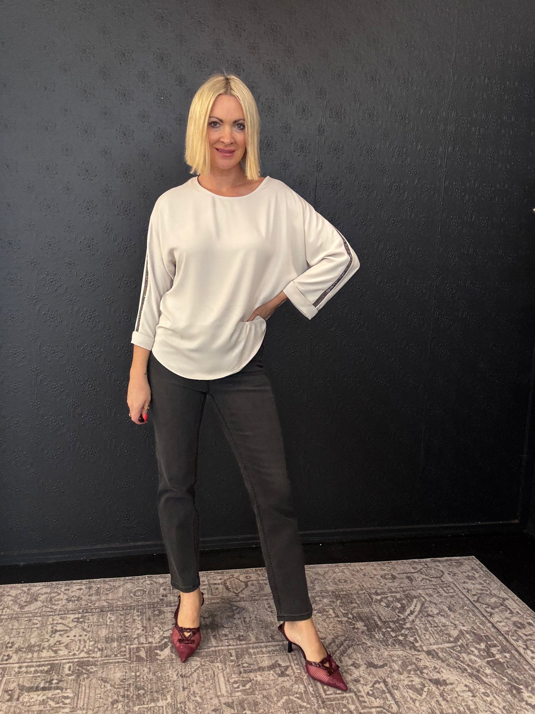 Galleria Recycled Soft Twill Boxy Top 253214