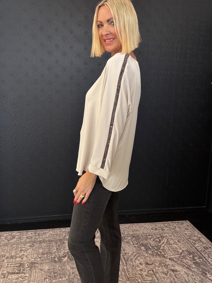 Galleria Recycled Soft Twill Boxy Top 253214