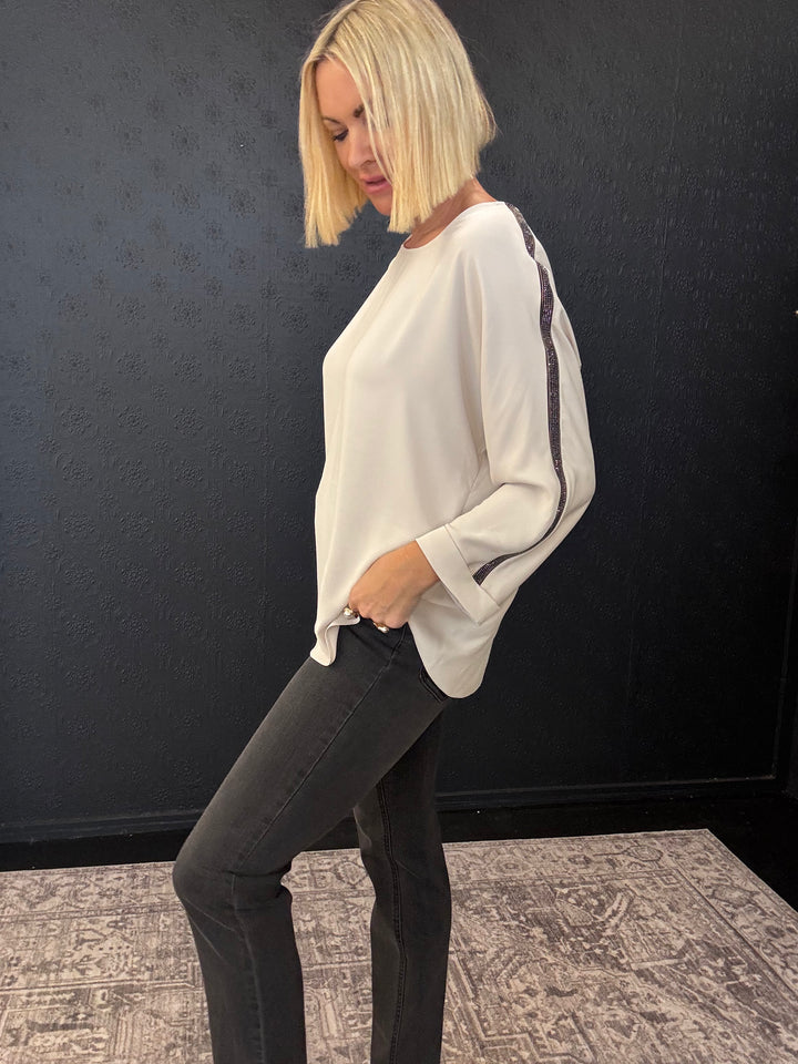 Galleria Recycled Soft Twill Boxy Top 253214