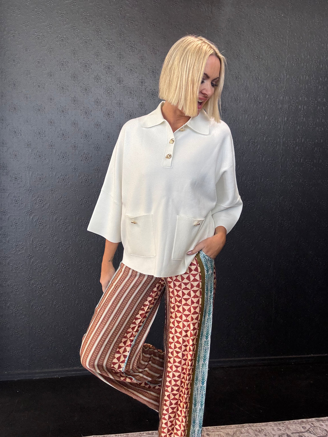 Zima Patch Print Pant