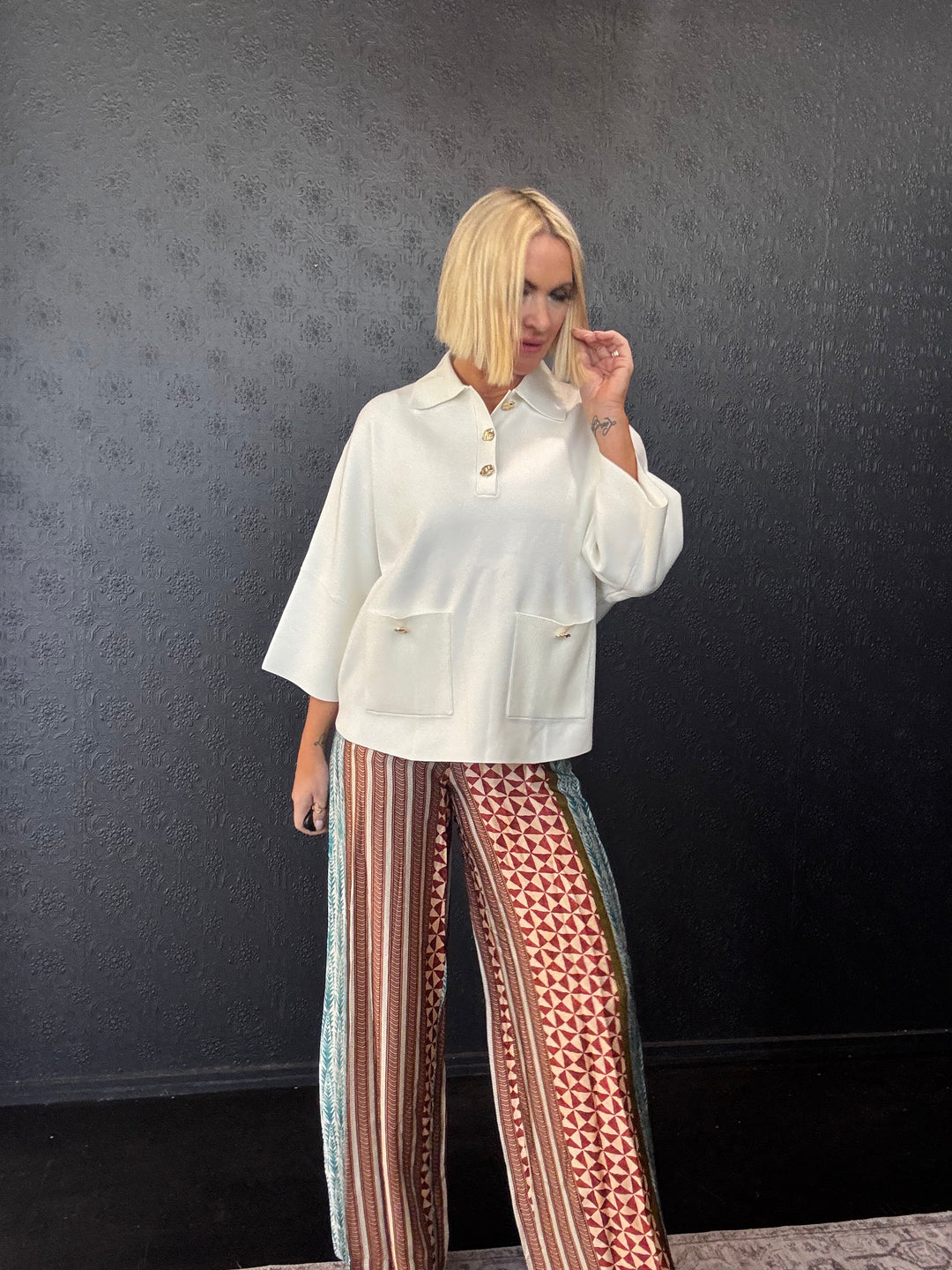 Zima Patch Print Pant