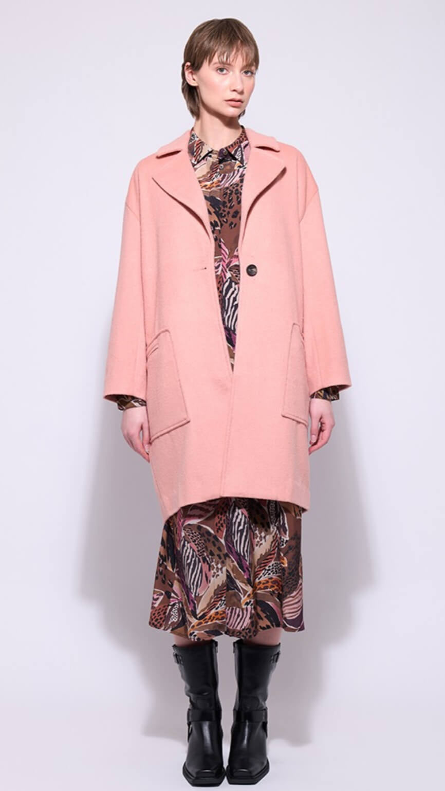 Polly Coat - Pink Salt