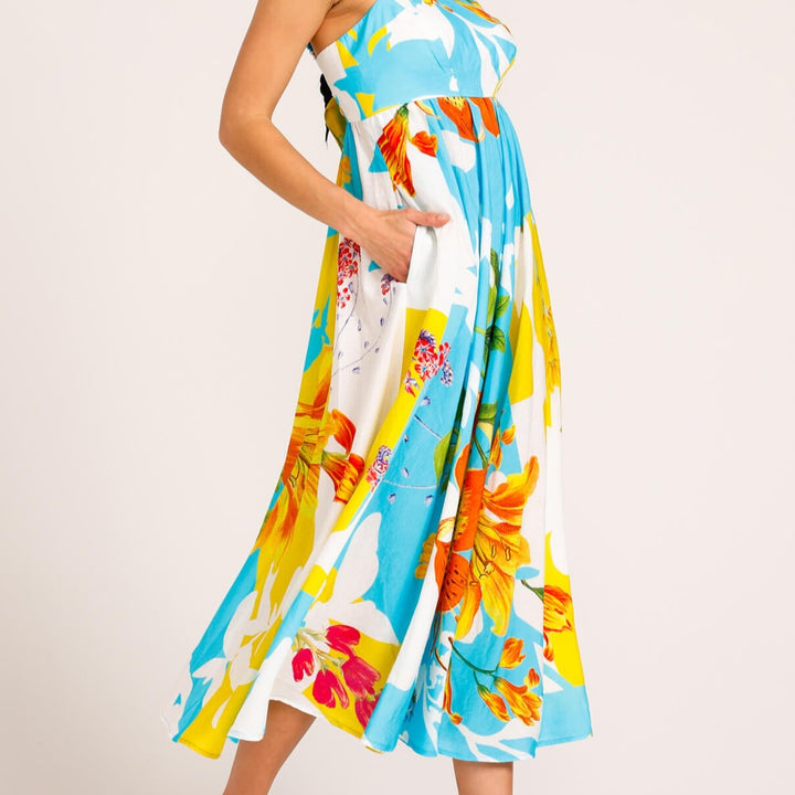 Clouds Up Midi Dress Size 8