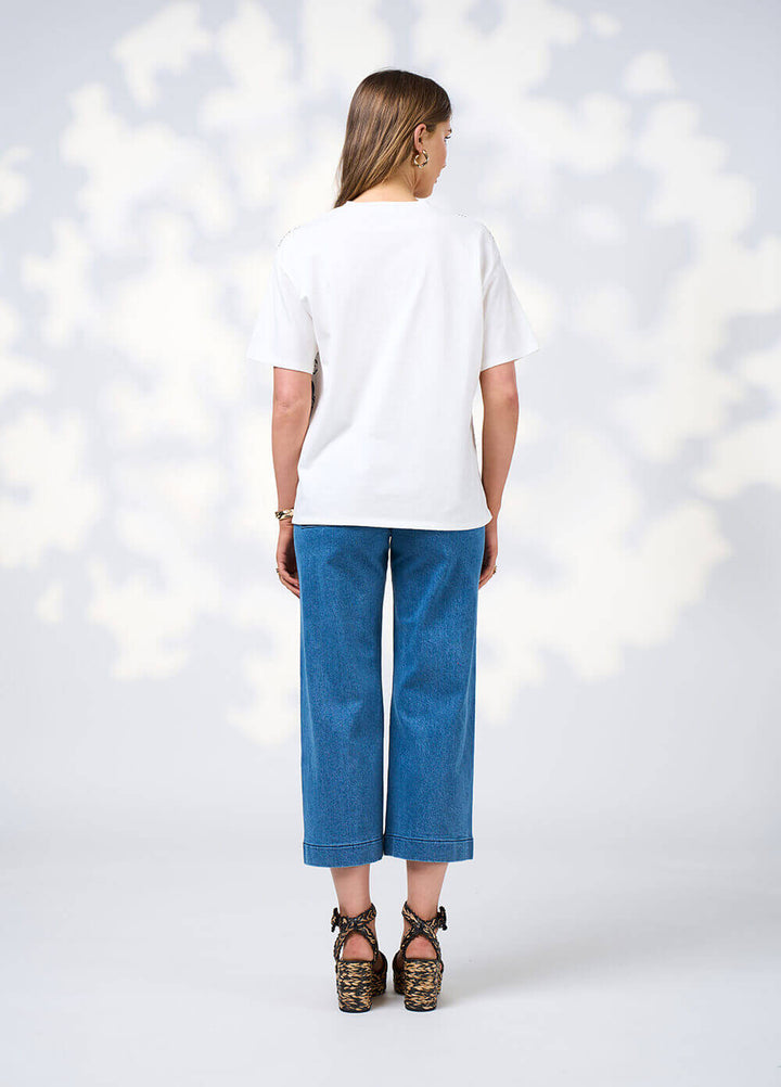 Indie Tee - Silk White Multi