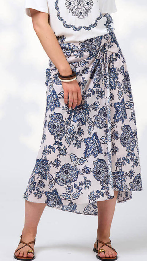 Indie Skirt - Bone Multi