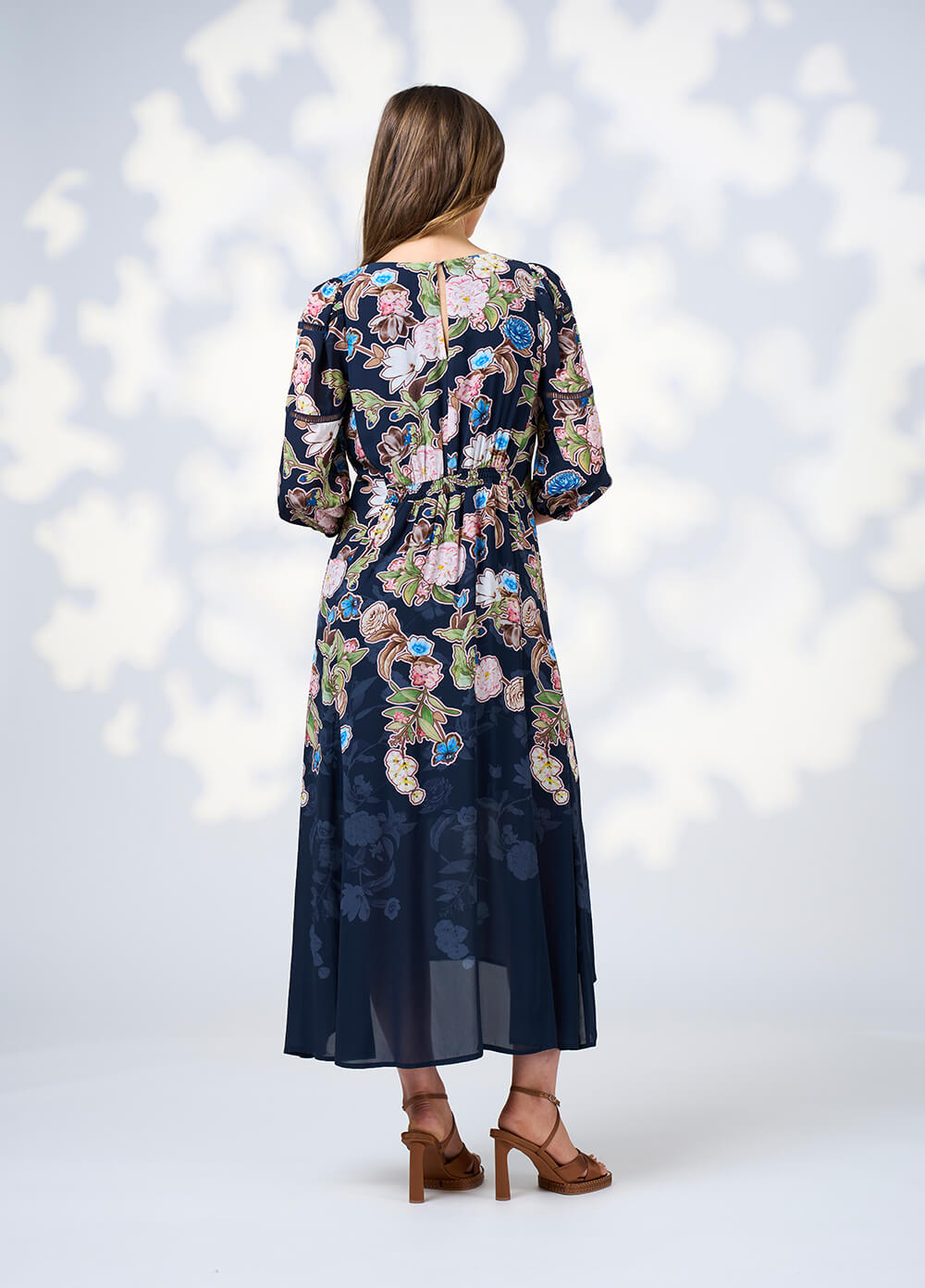 Maeve Midi Dress - Indigo Multi