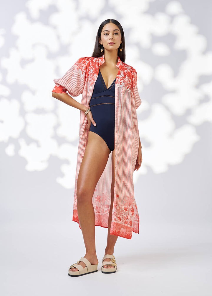 Xanthe Shirt Dress - Burnt Orange