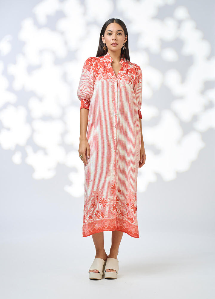 Xanthe Shirt Dress - Burnt Orange