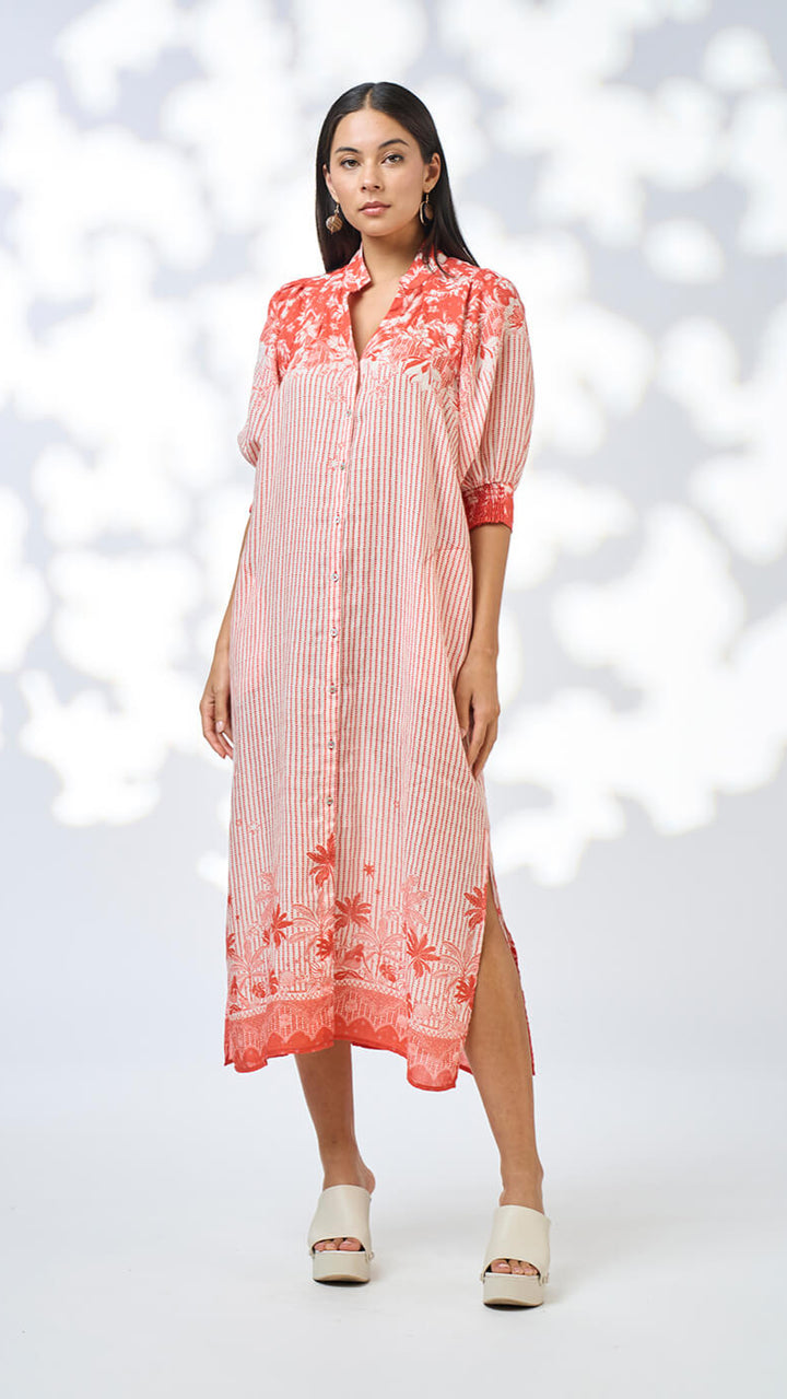 Xanthe Shirt Dress - Burnt Orange