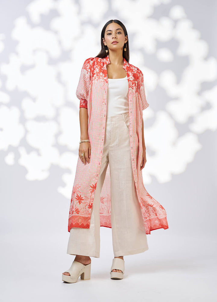 Xanthe Shirt Dress - Burnt Orange