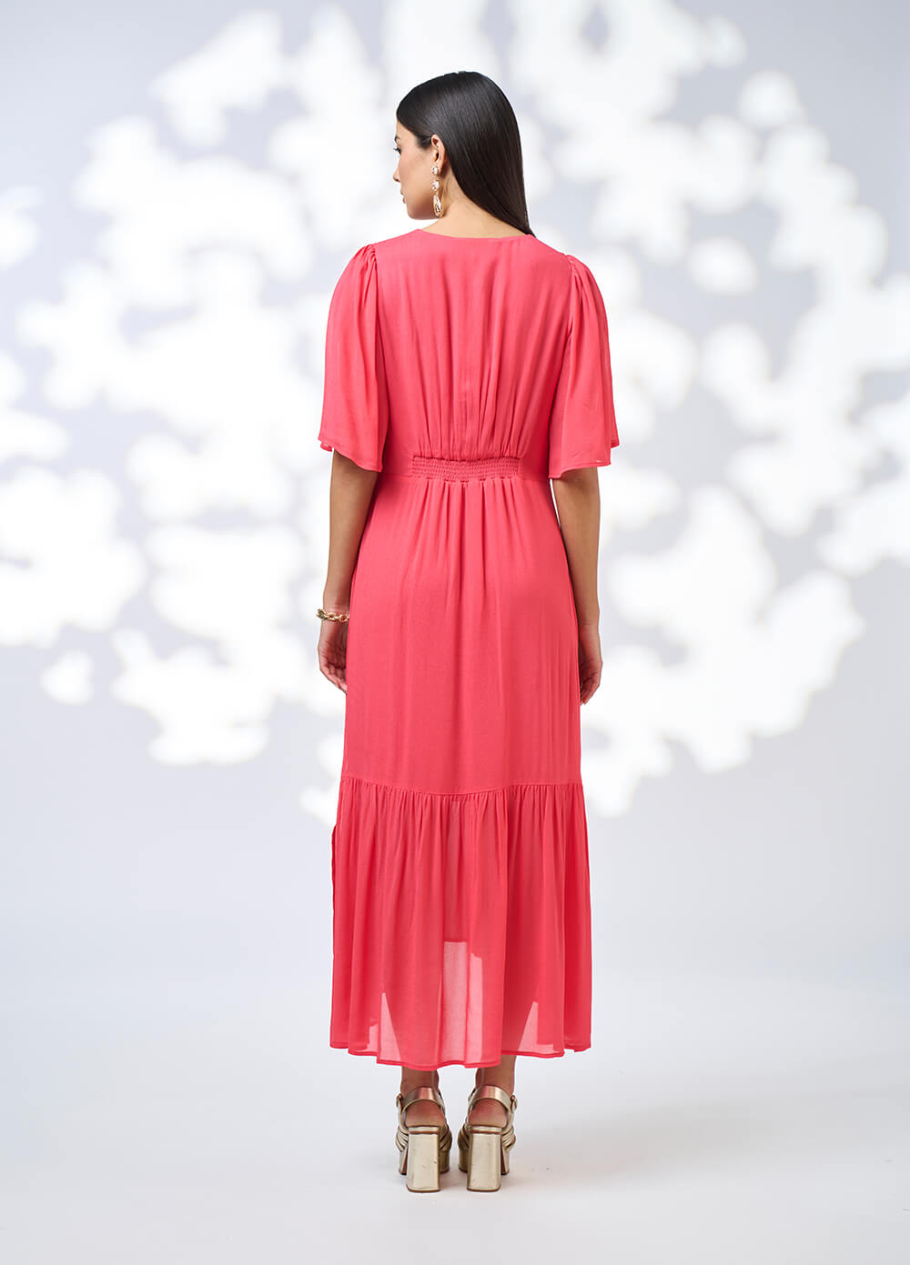 Zora Midi Dress - Watermelon