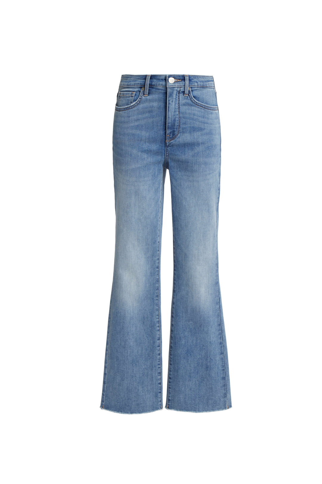 High Rise Billie Mini Boot Ankle Fray Jean - Crescent Shore