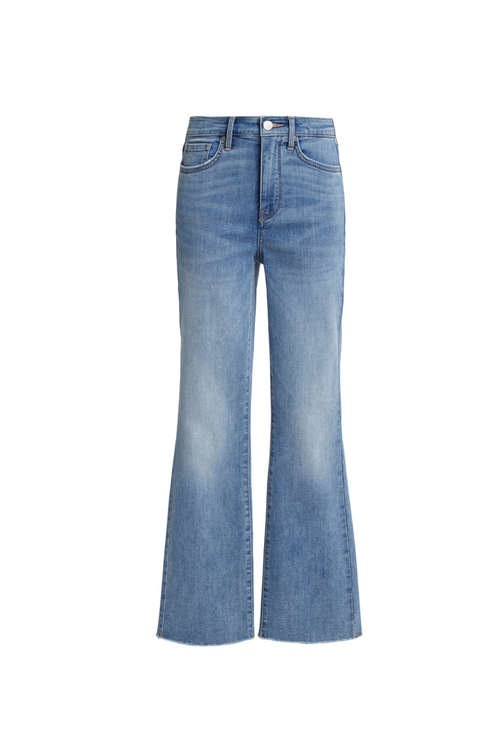 High Rise Billie Mini Boot Ankle Fray Jean - Crescent Shore