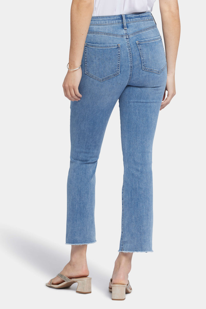 High Rise Billie Mini Boot Ankle Fray Jean - Crescent Shore