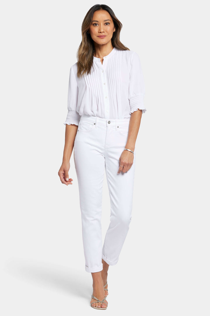 Margot Girlfriend Jean - Optic White Au14