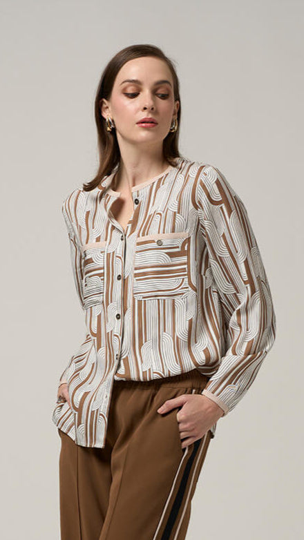 Freefall Top - Winter White Multi