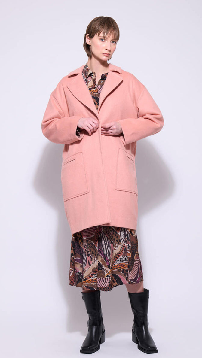 Polly Coat - Pink Salt
