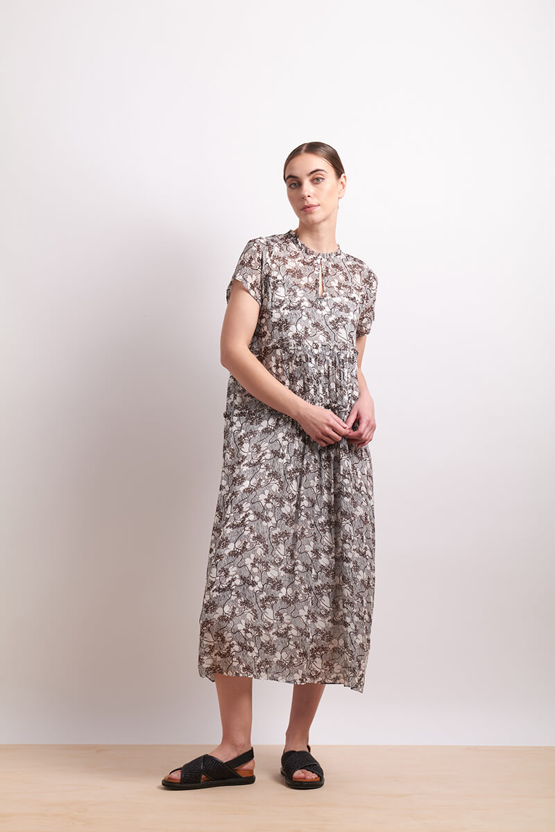 In Print Dress - Petal