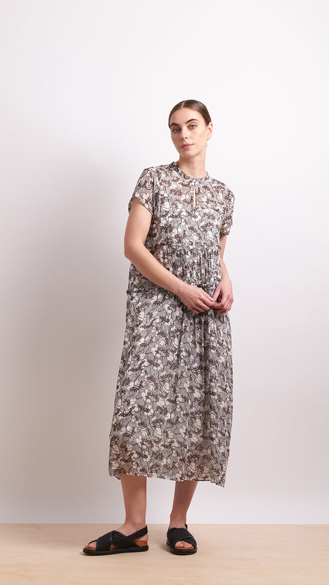 In Print Dress - Petal