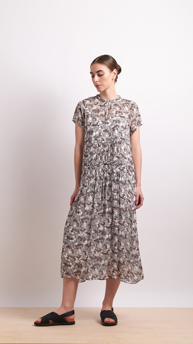 In Print Dress - Petal